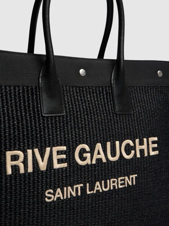 Saint Laurent   Rive Gauche raffia bag 