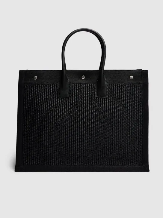 Saint Laurent   Rive Gauche raffia bag 