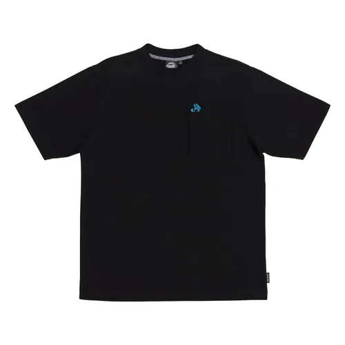 Santa Cruz Skateboard Pocket T-Shirt Screaming Hand Utility Black