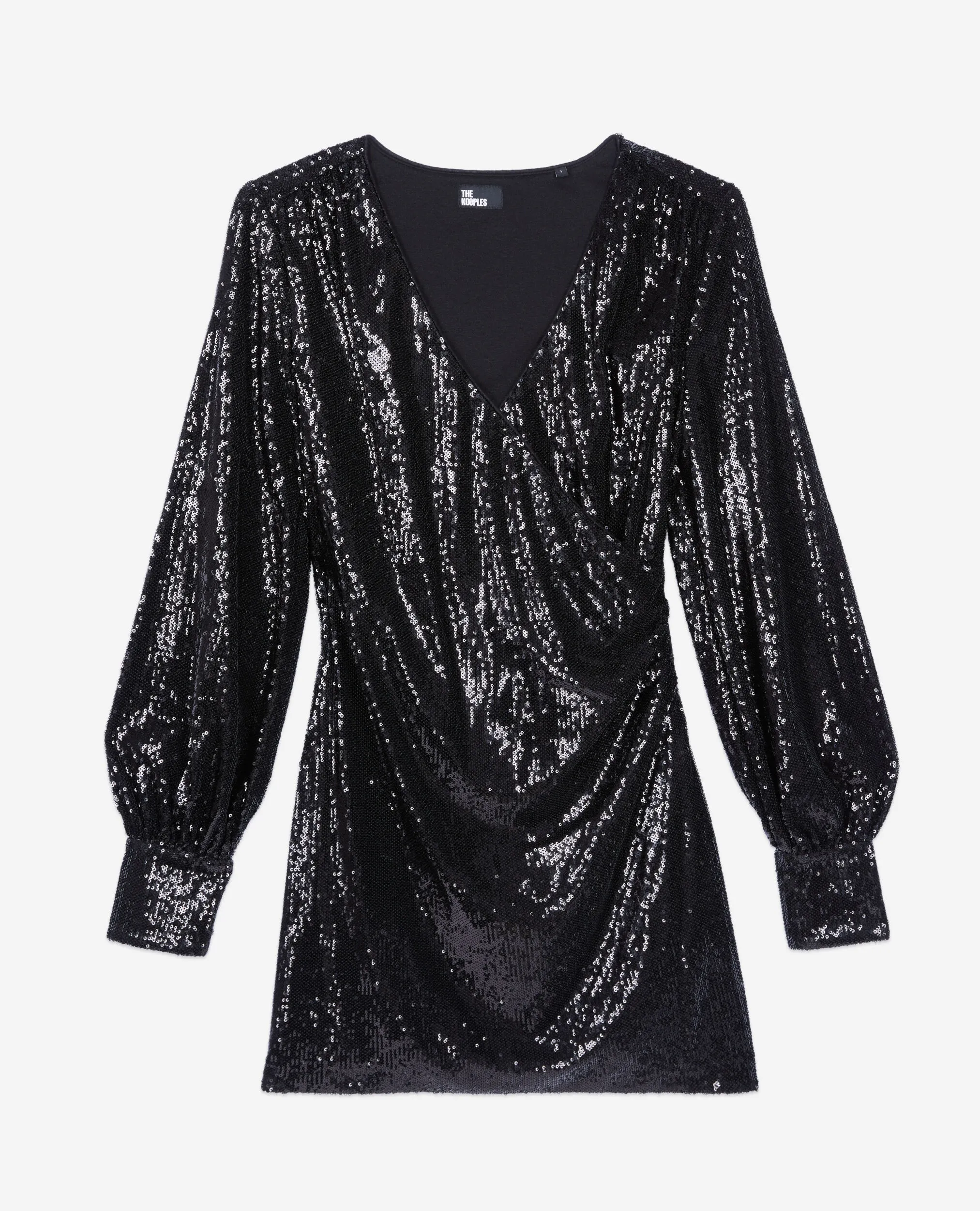 Short black sequin dress