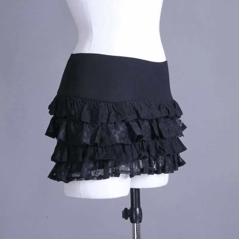 Short Frilled Steampunk Skirt