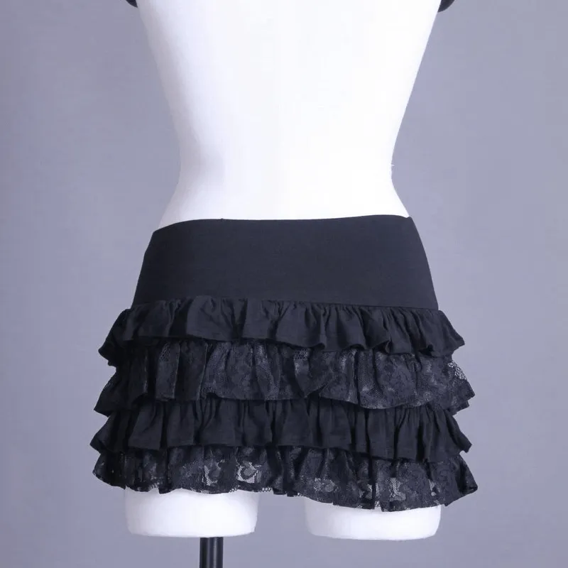 Short Frilled Steampunk Skirt