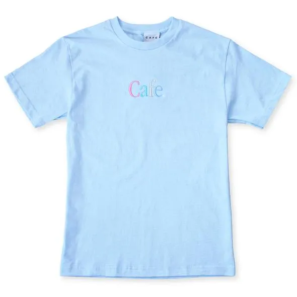 Skateboard Cafe Wayne Emb T-Shirt - Powder Blue