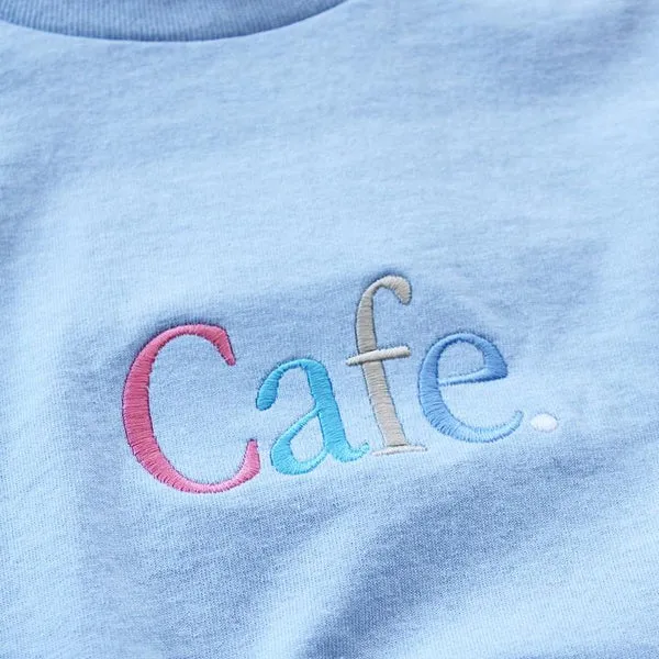 Skateboard Cafe Wayne Emb T-Shirt - Powder Blue