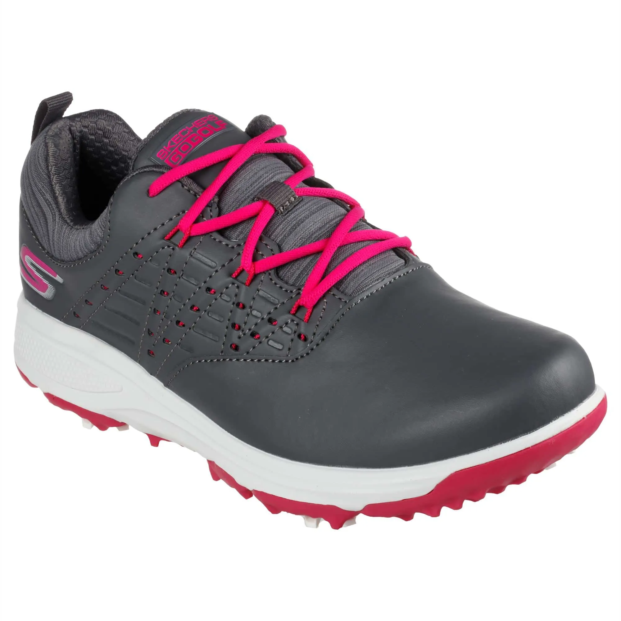 Skechers Go Golf Pro 2 Ladies Golf Shoes Charcoal/Pink