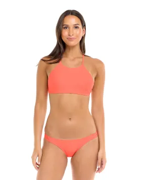 Smoothies Alesha High Neck Bikini Top - Sunset