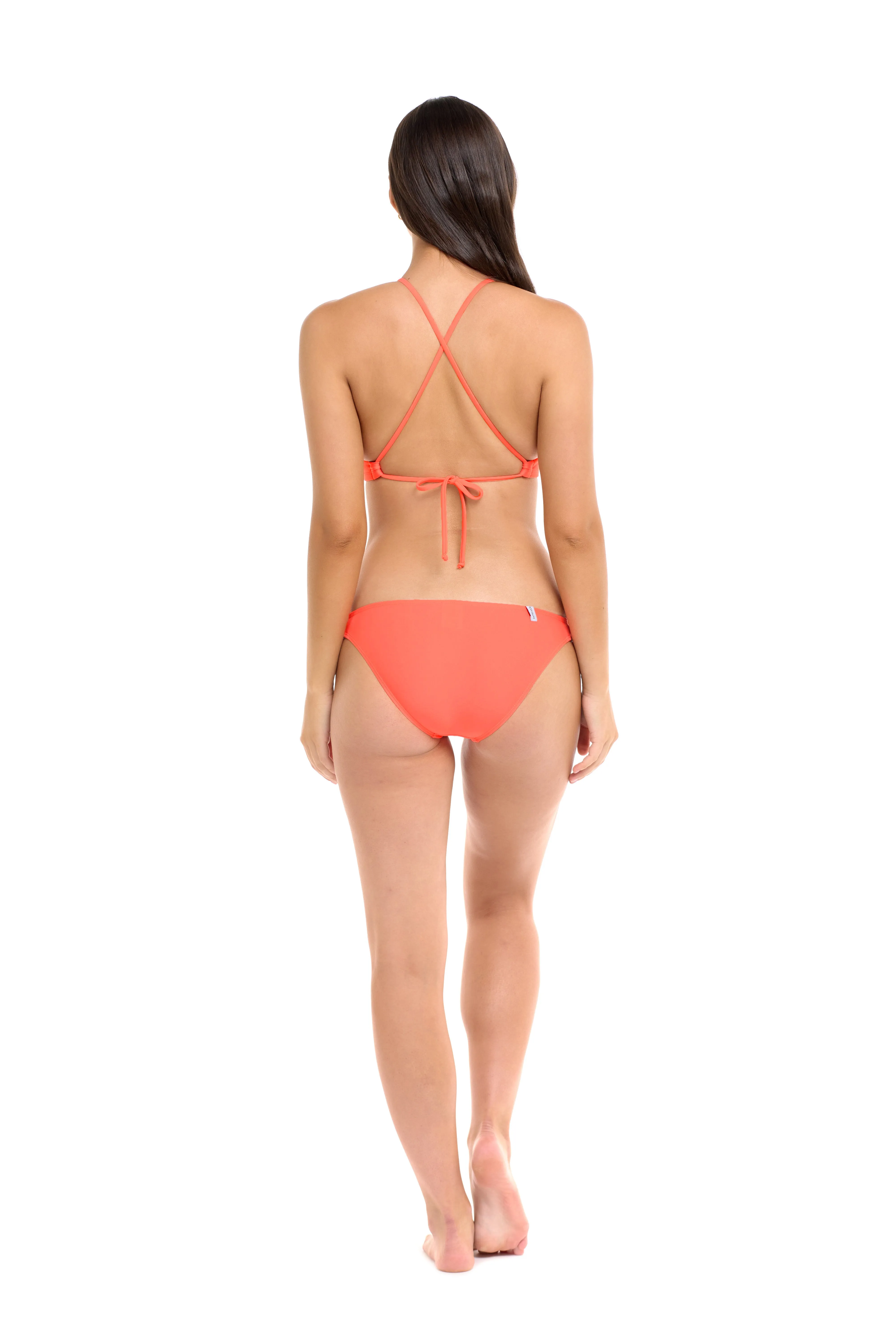 Smoothies Alesha High Neck Bikini Top - Sunset