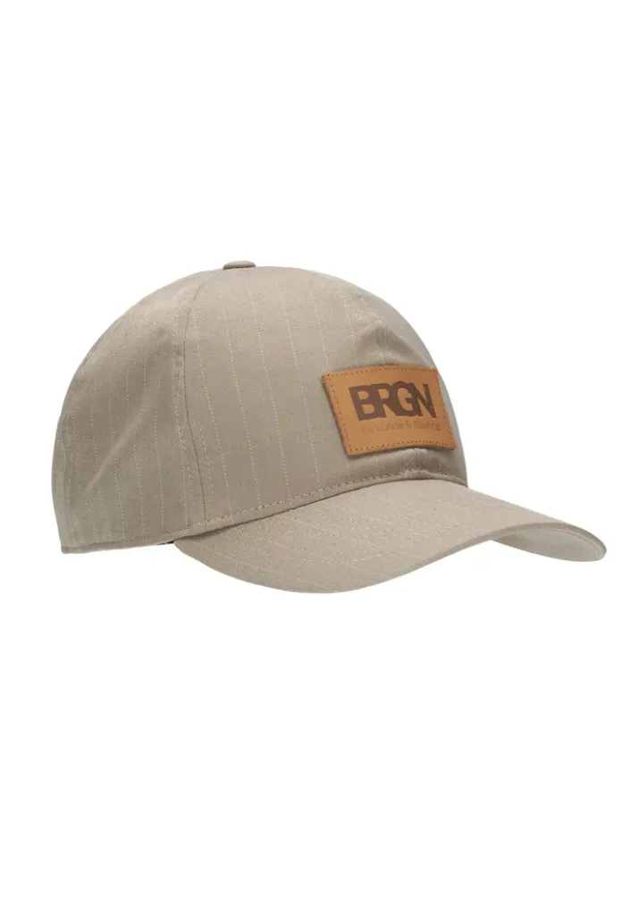 Solregn Taupe Pinstripe Cap