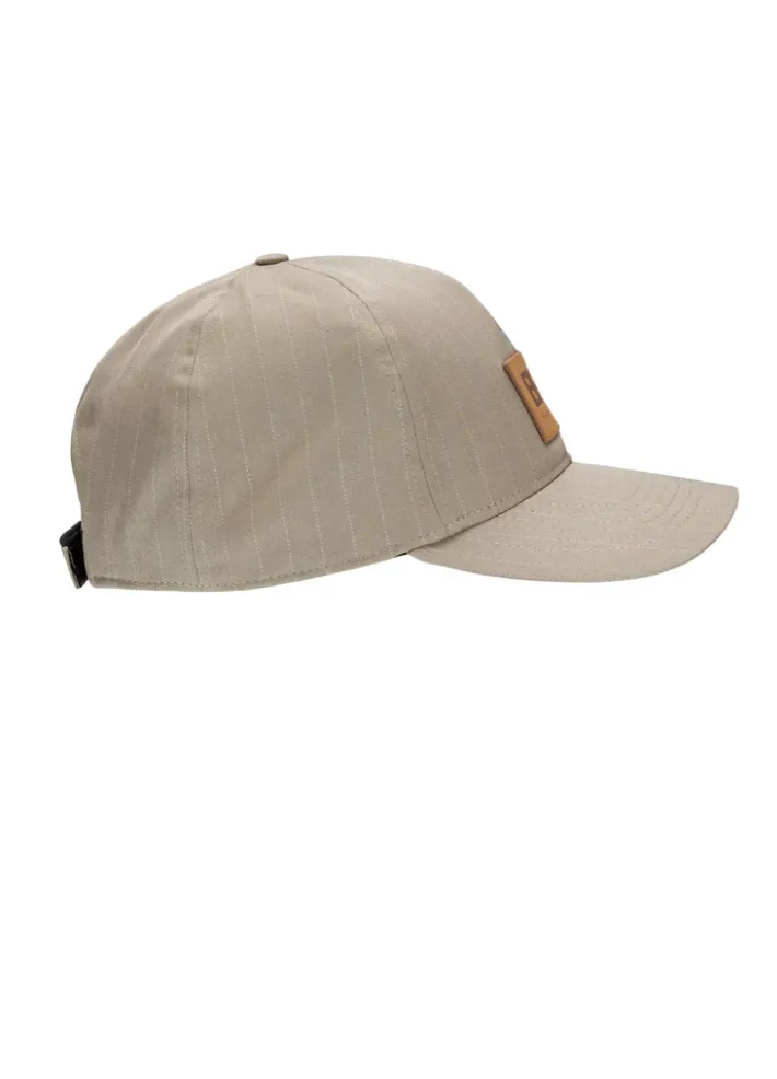 Solregn Taupe Pinstripe Cap