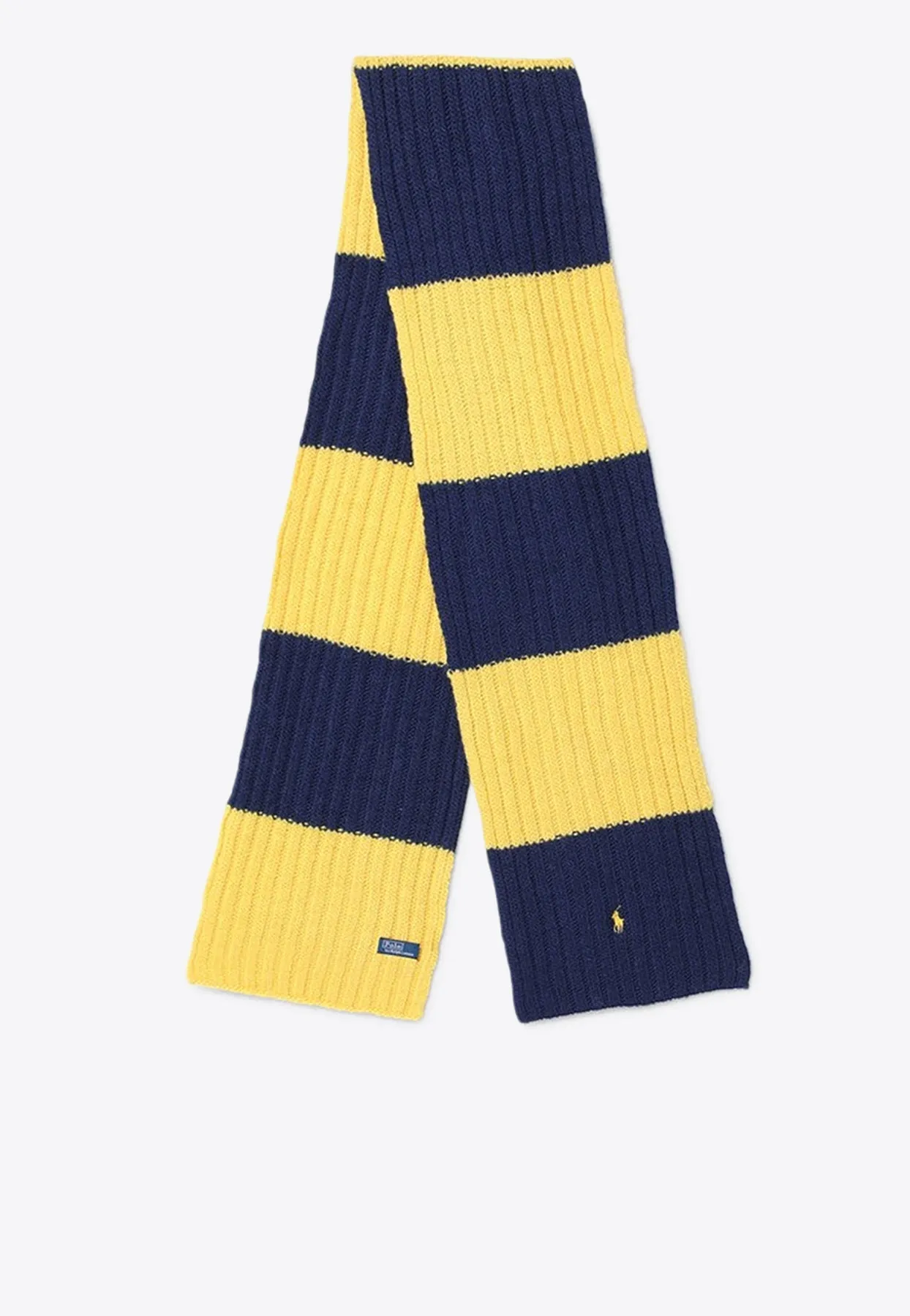 Striped Rugby Wool Scarf