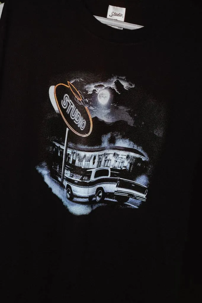 STUDIO SKATEBOARDS PICK UP MOTEL TEE BLACK