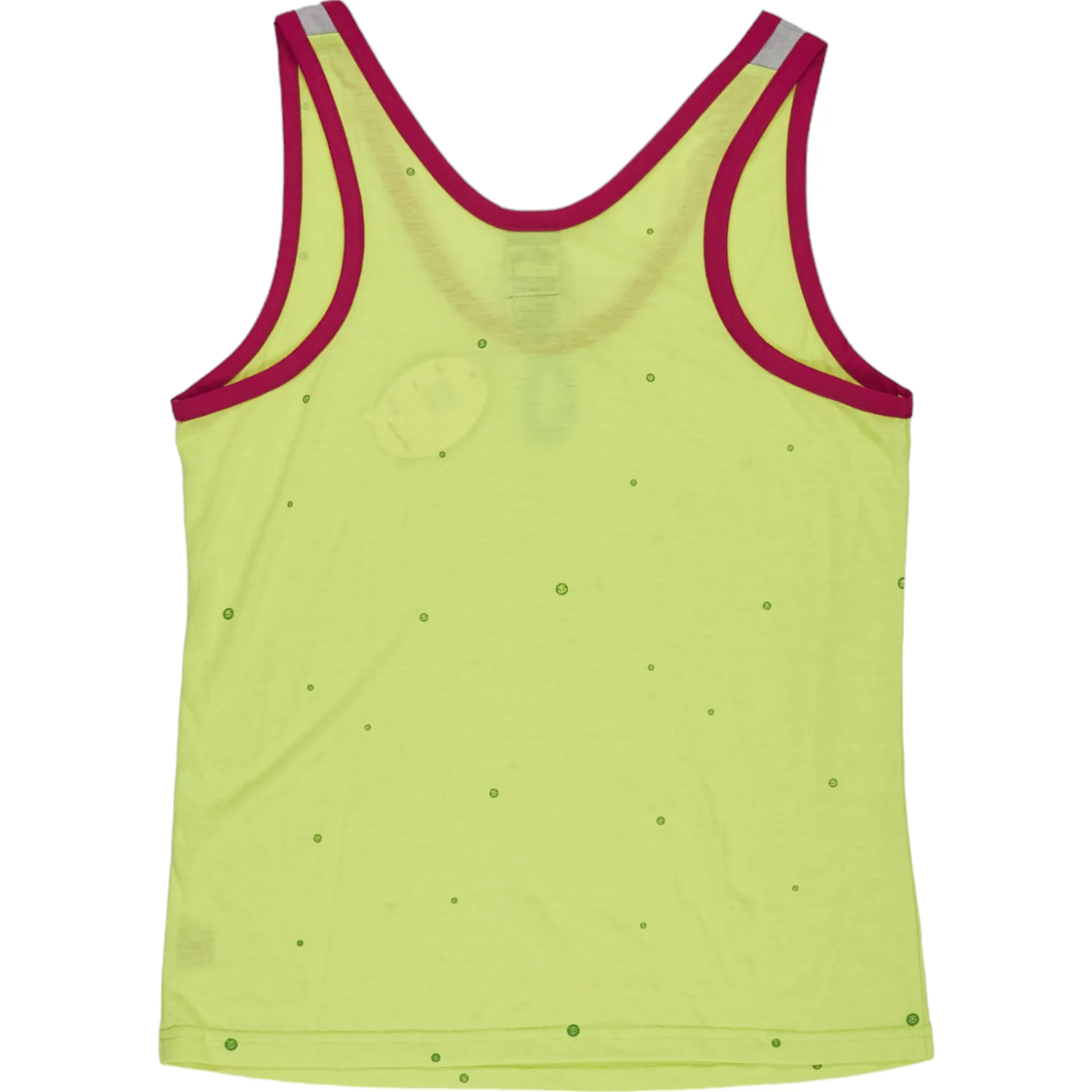 Stussy Chartreuse Pink Trim Tank Top