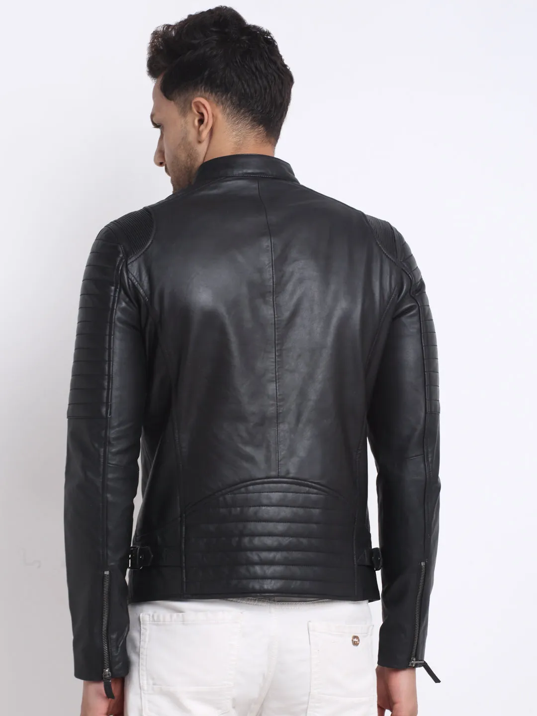 Teakwood Genuine Leathers Men's Jacket (Black)