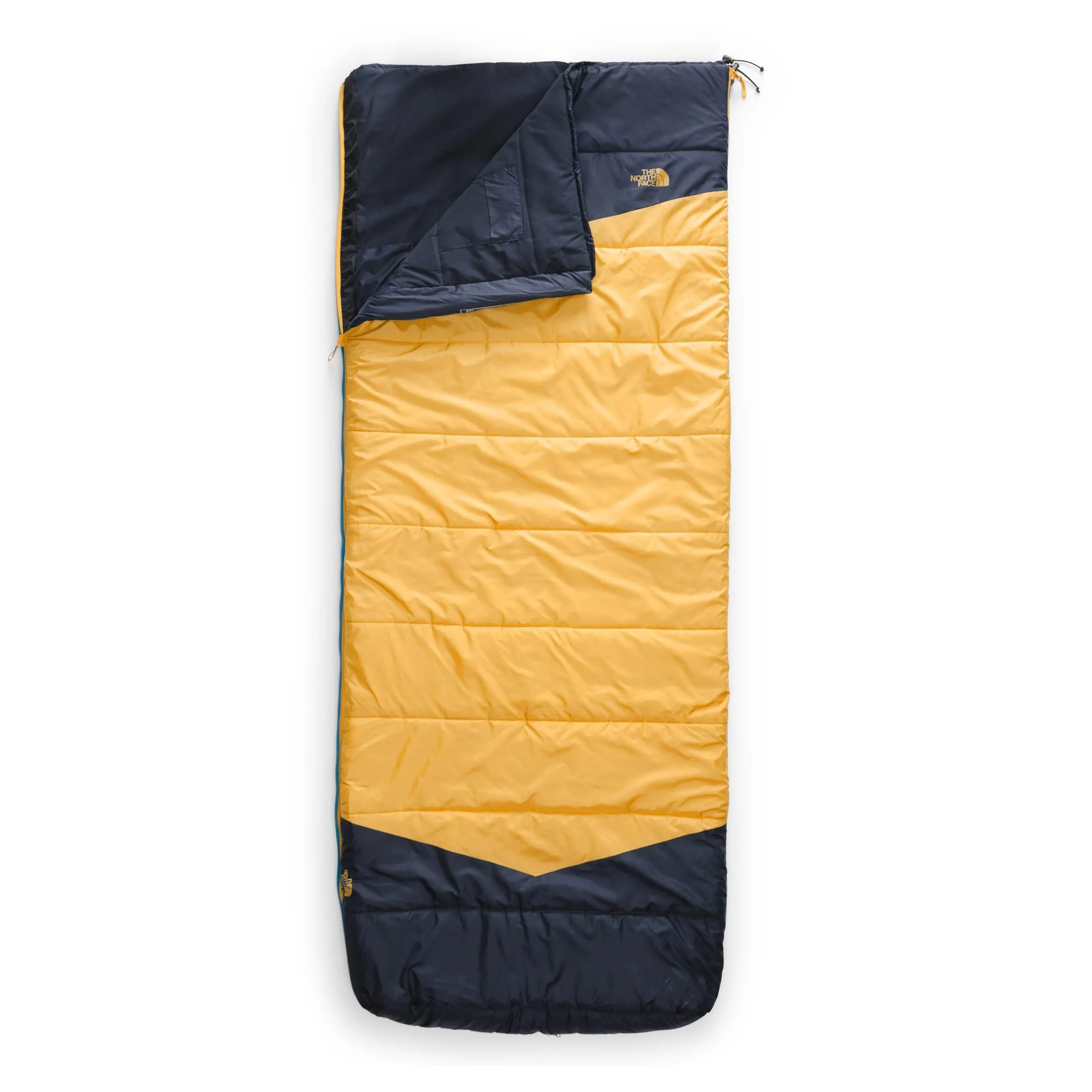 THE NORTH FACE Dolomite One 15F / -9C, 3-in-1 Insulated Camping Sleeping Bag, Hyper Blue/Radiant Yellow-NPF, Regular