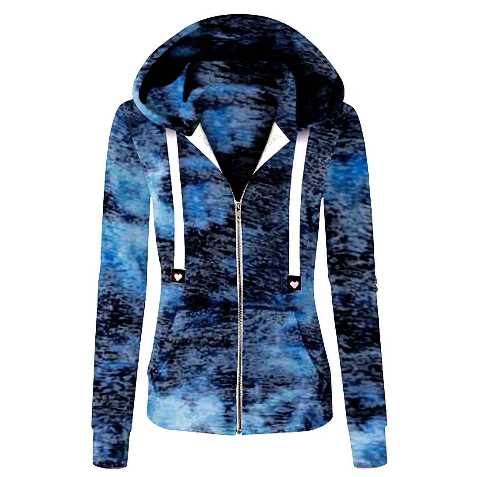 Tie-Dyed Casual Dolphin Jacket for Women