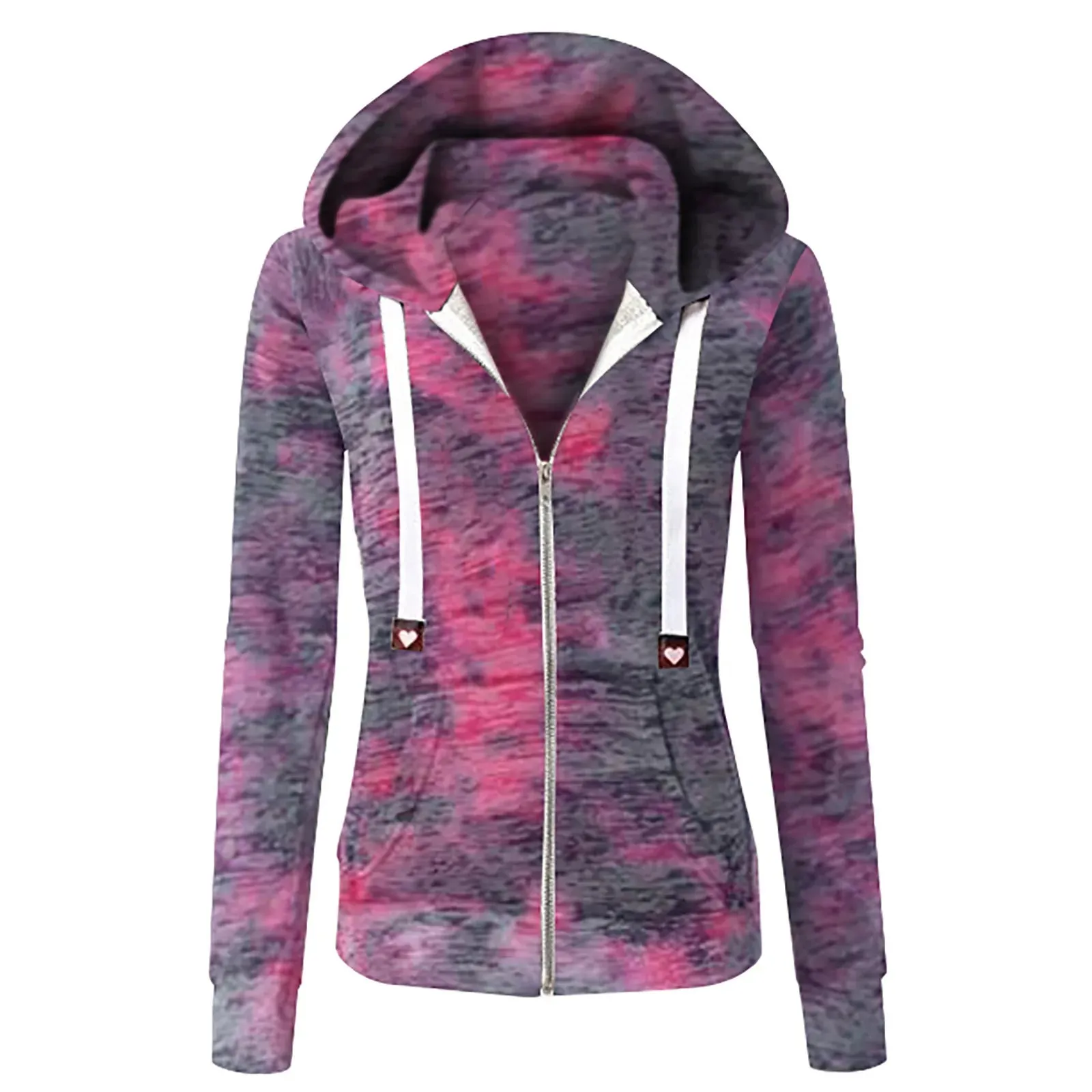 Tie-Dyed Casual Dolphin Jacket for Women