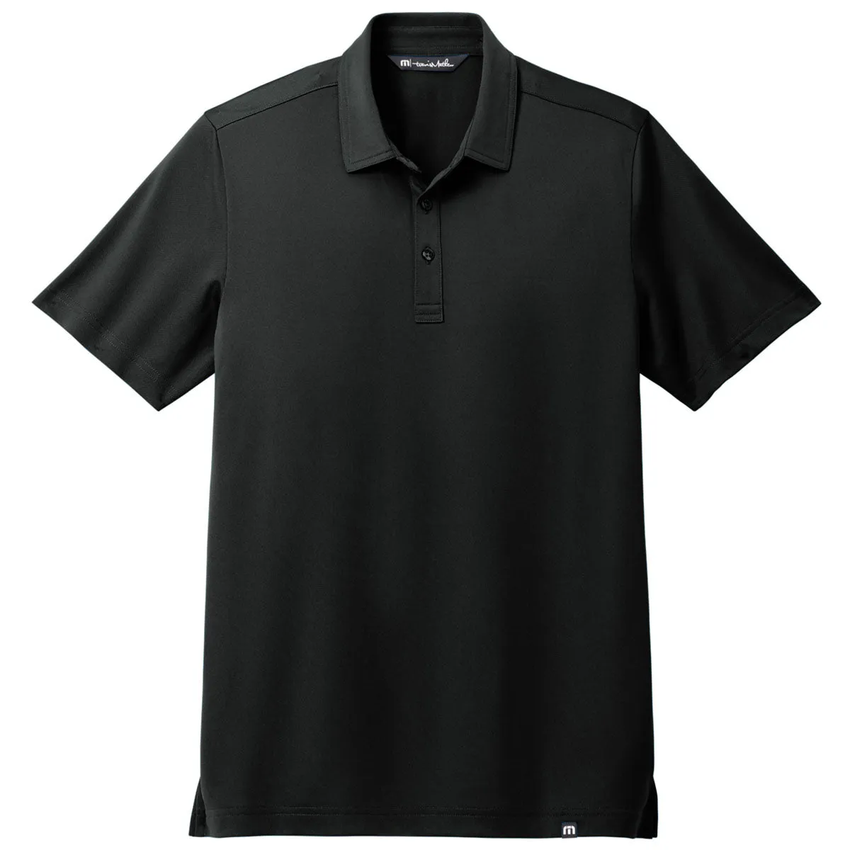 TravisMathew Men's Black Cabana Solid Polo