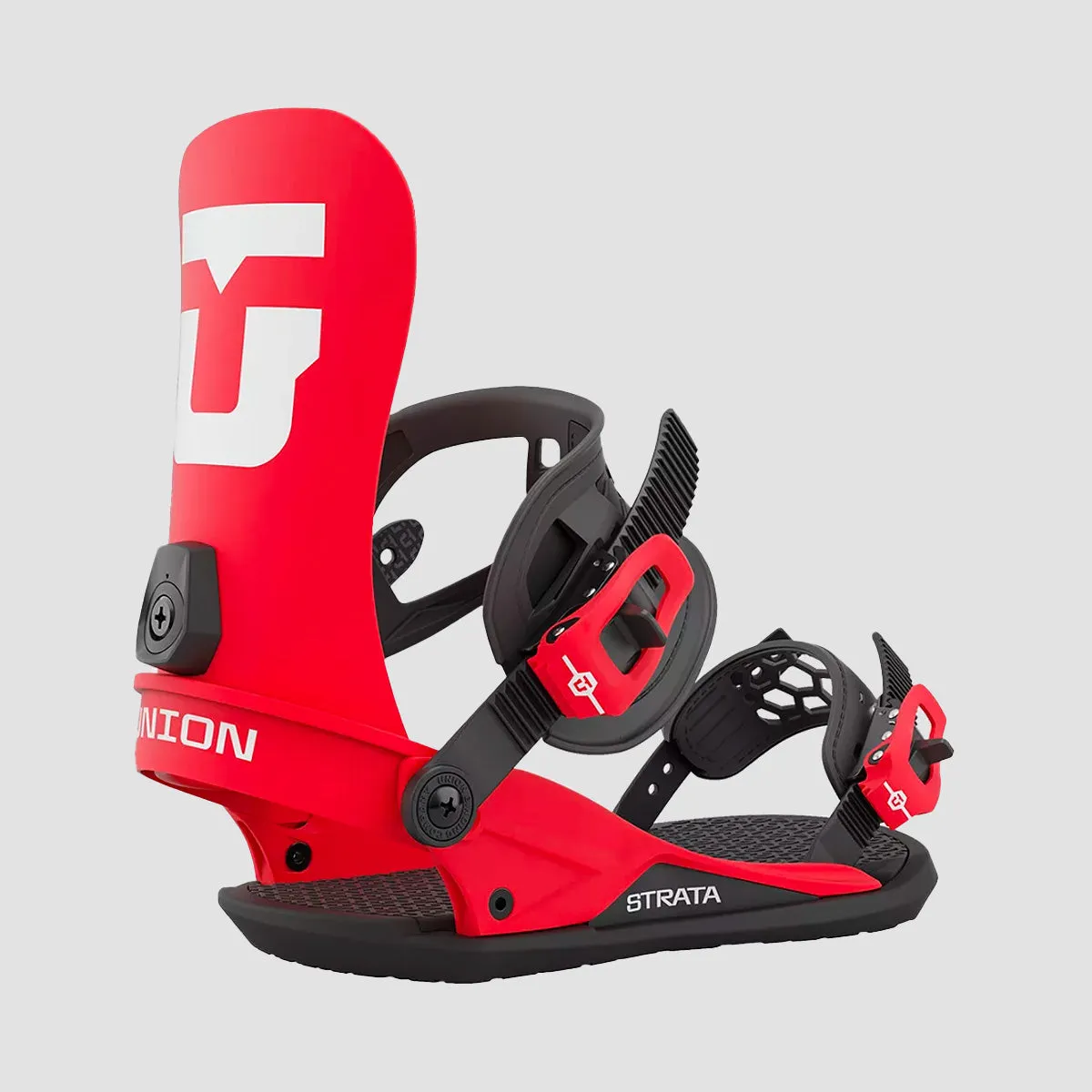 Union Strata 2024 Snowboard Bindings Red