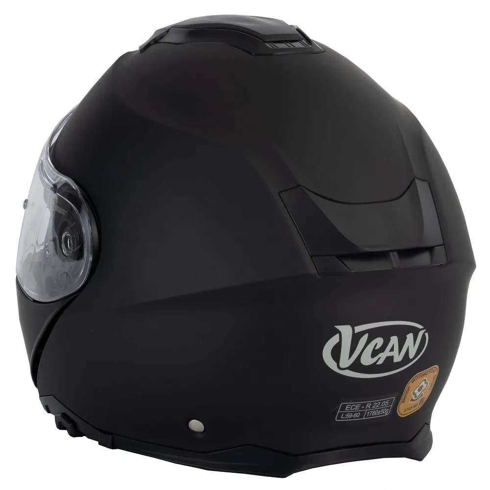 Vcan H272 Plain Helmet - Matt Black