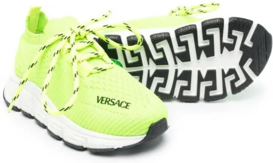 Versace Kids Trigreca low-top sneakers Green