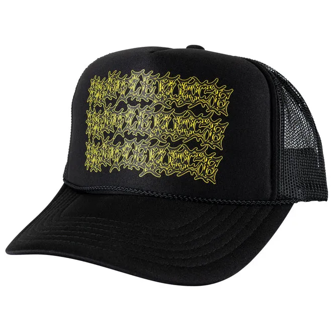 Welcome Skateboards Beetlejuice Three Times Trucker Hat