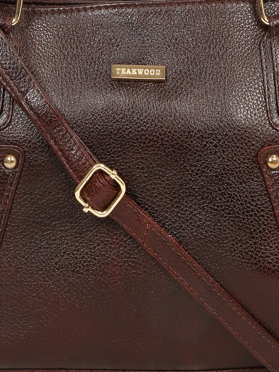 Women's  Textured Leather Handheld Bag