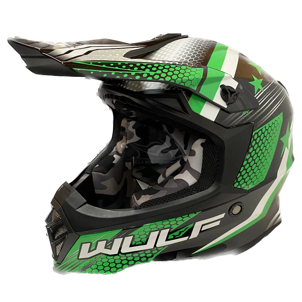 Wulfsport Cub Iconic Helmet - Green