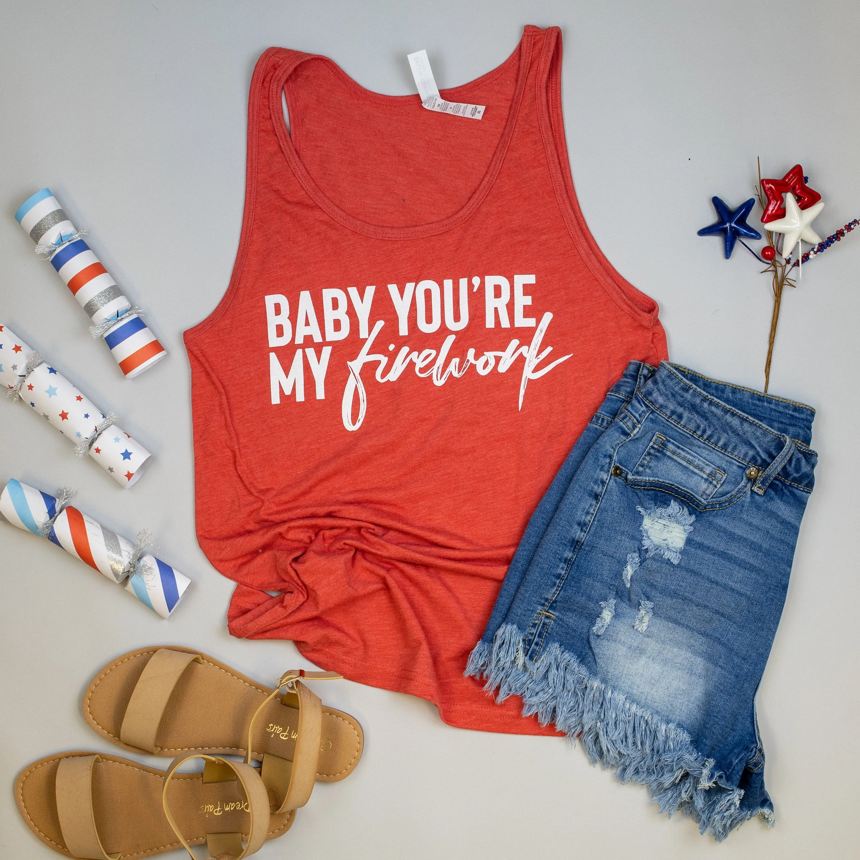 You're My Firework | Red Unisex Tank